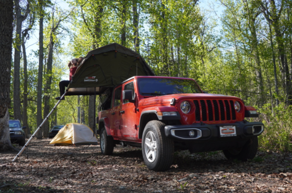 2021 Jeep Gladiator Sport S 4x4 Red with Tent Topper